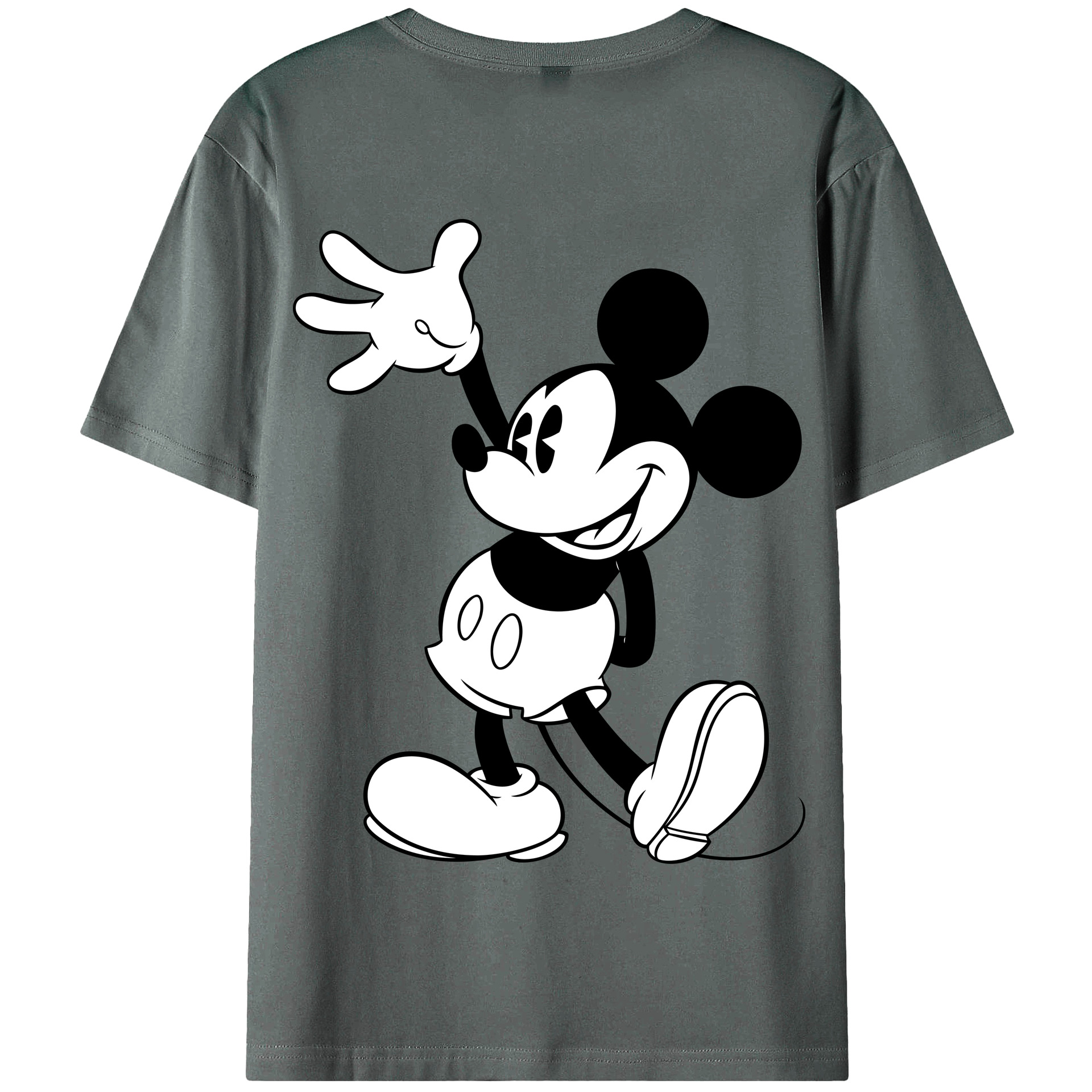 （画像用） ミッキーマウス Mickey Mouse 綿100％半袖Tシャツ（背面プリント）